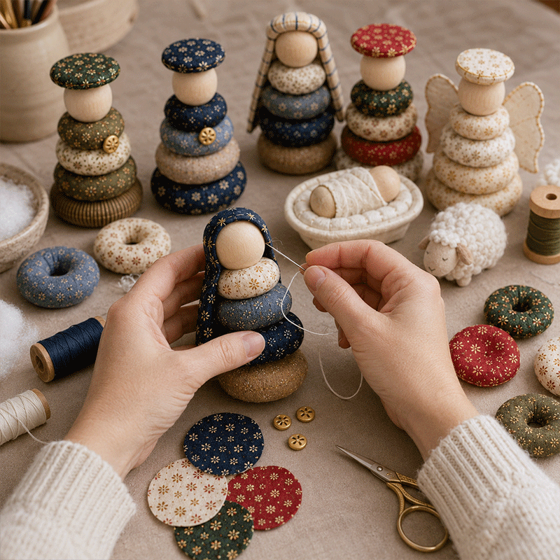 ✝️ DIY Quilted Nativity Scene Kit