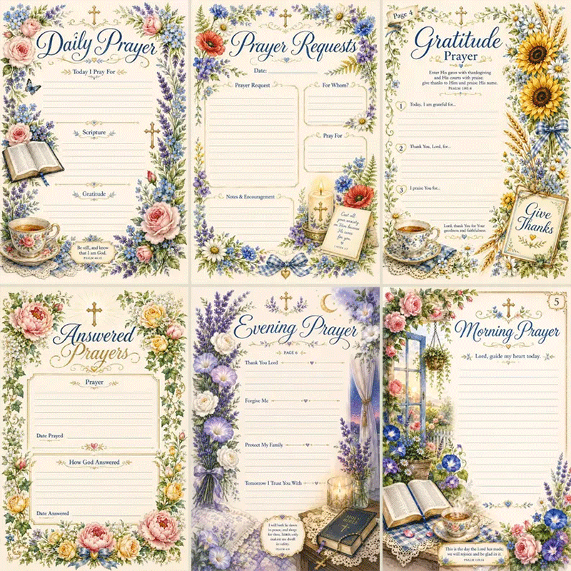 🔥50% Off Last Day - BUY 3 GET 1 FREE🔥Christian Prayer Journal Set