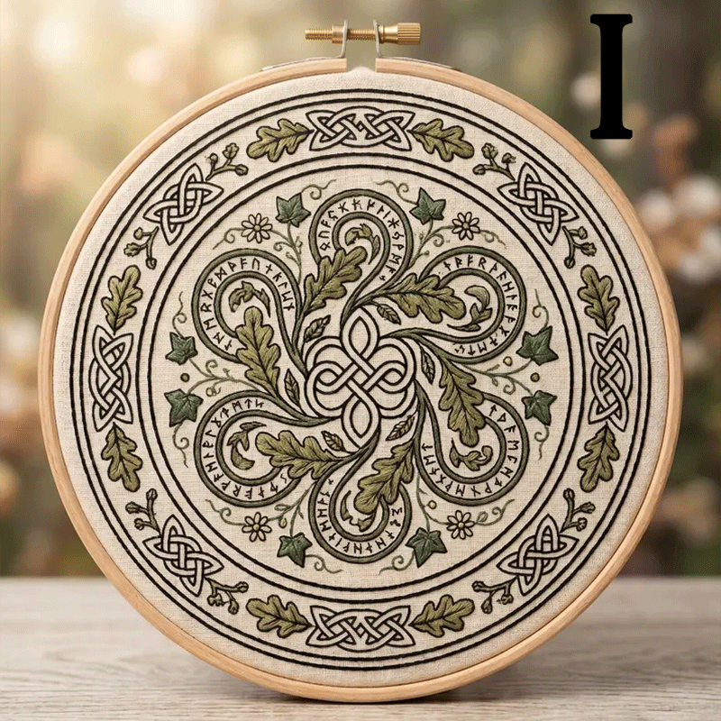 🔥49% Off Last Day - BUY 3 GET 1 FREE🌿Art Nouveau Celtic Knot Embroidery Kit (📦Buy 3 Free Shipping)