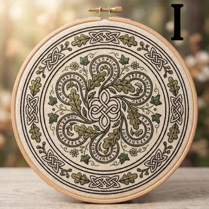 🔥49% Off Last Day - BUY 3 GET 1 FREE🌿Art Nouveau Celtic Knot Embroidery Kit (📦Buy 3 Free Shipping)