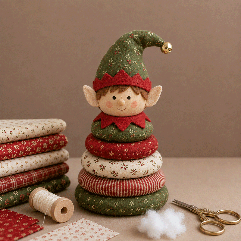 🎅 DIY Christmas Patchwork Doll Kit