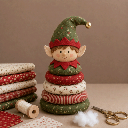 🎅 DIY Christmas Patchwork Doll Kit
