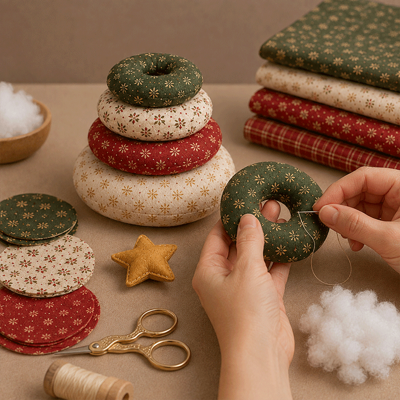 🎅 DIY Christmas Patchwork Doll Kit