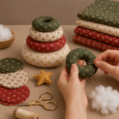 🎅 DIY Christmas Patchwork Doll Kit
