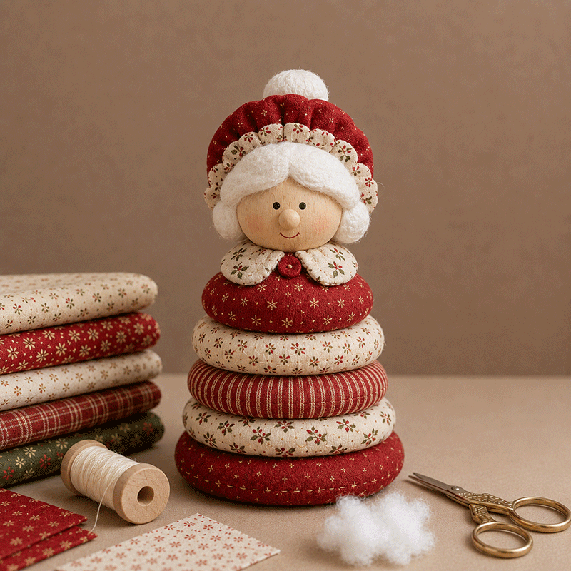 🎅 DIY Christmas Patchwork Doll Kit