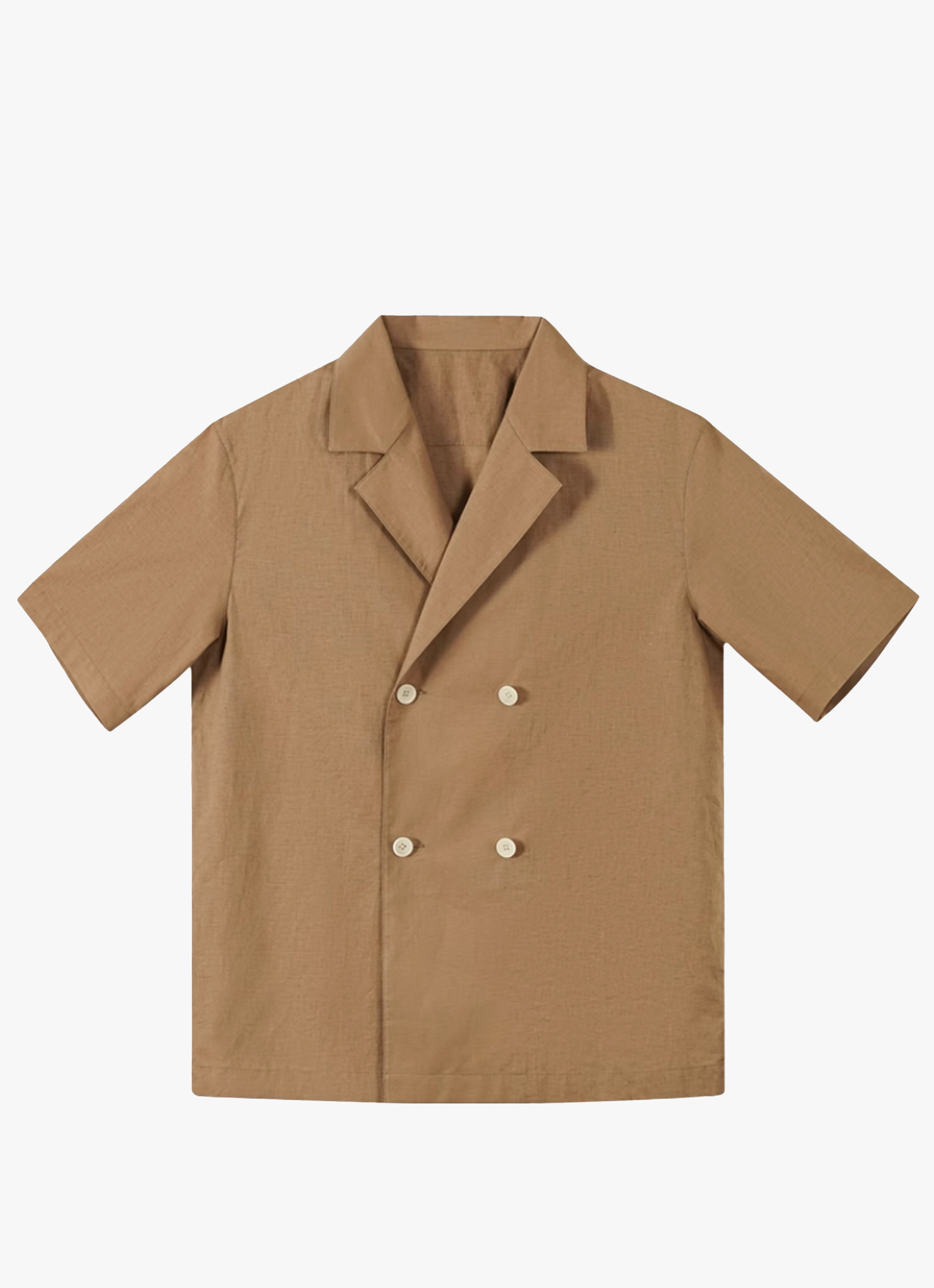 Double-Breasted Linen Shirt