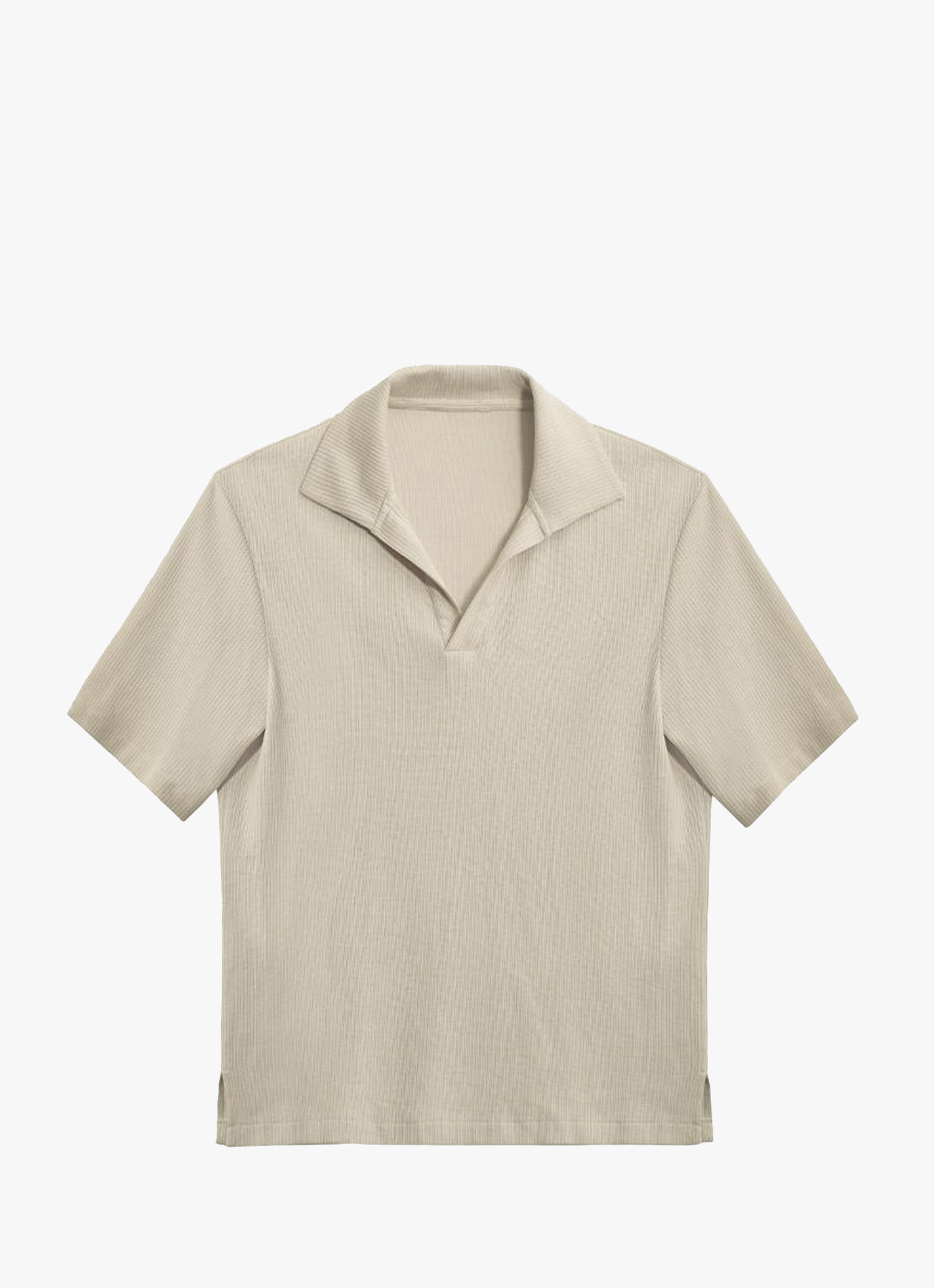 Retro Texture Knit Polo