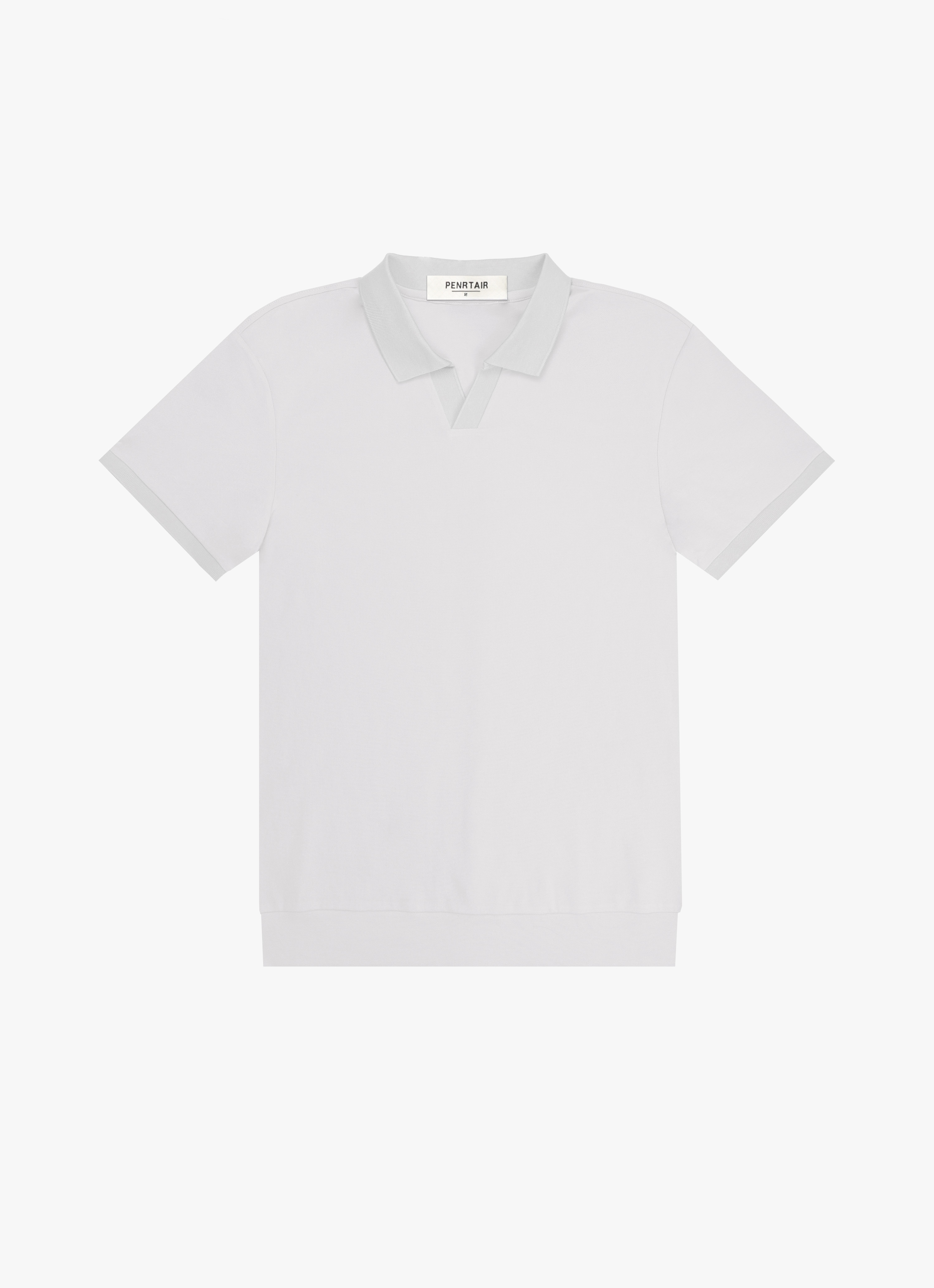 Contrast Trim V-Neck Polo