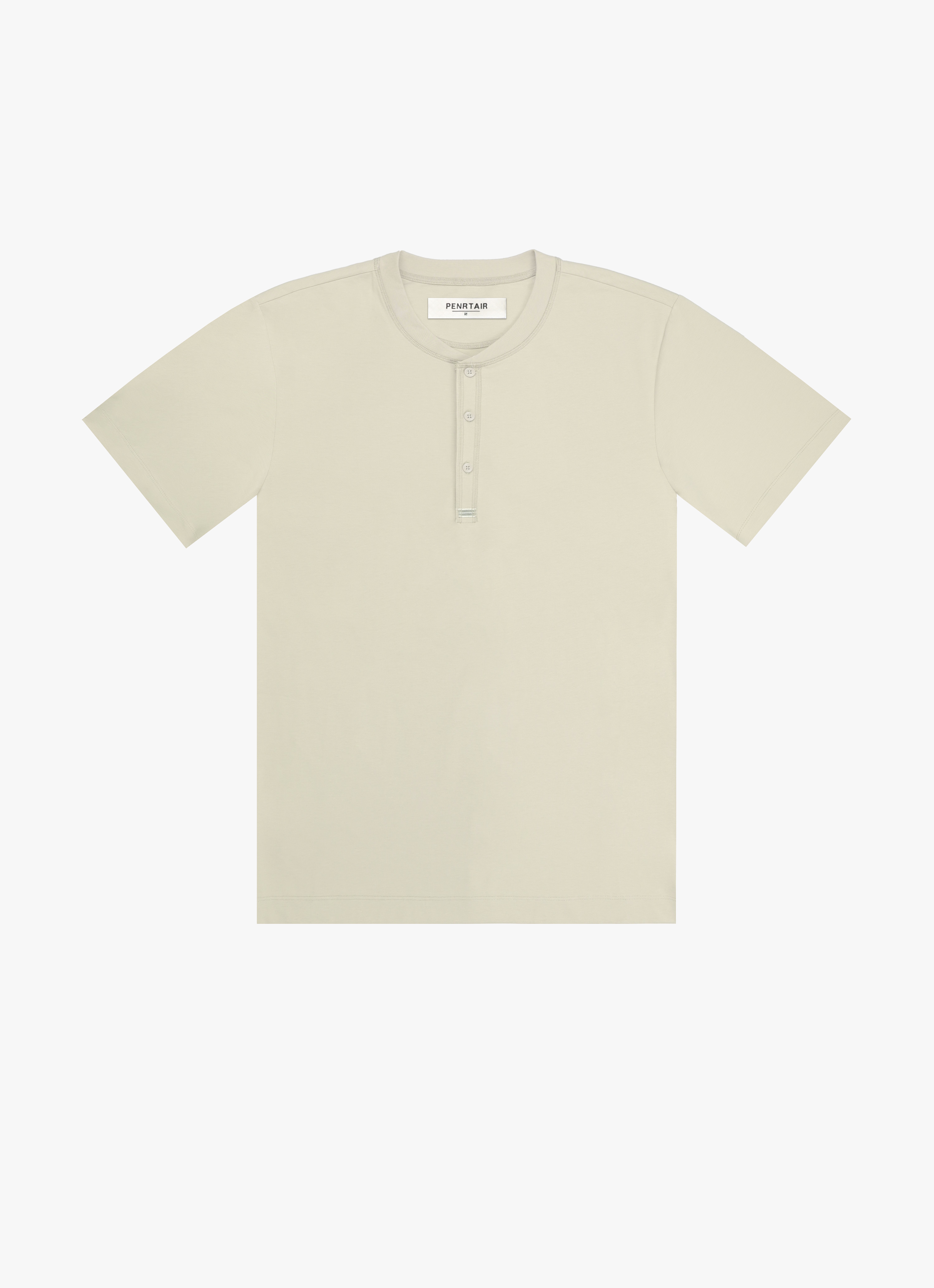 Buttoned Crewneck Tee