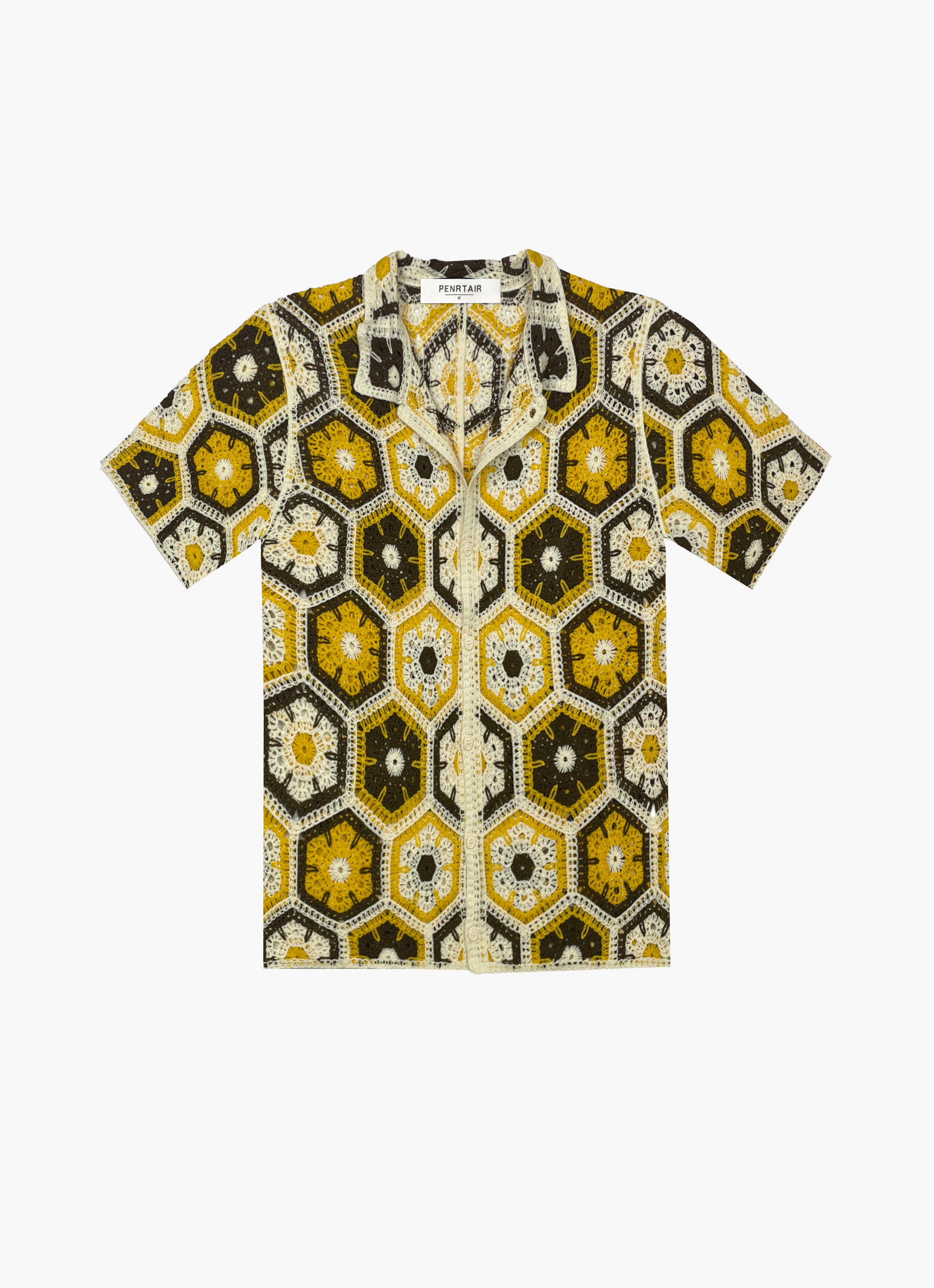 Textured Knit Polo Shirt