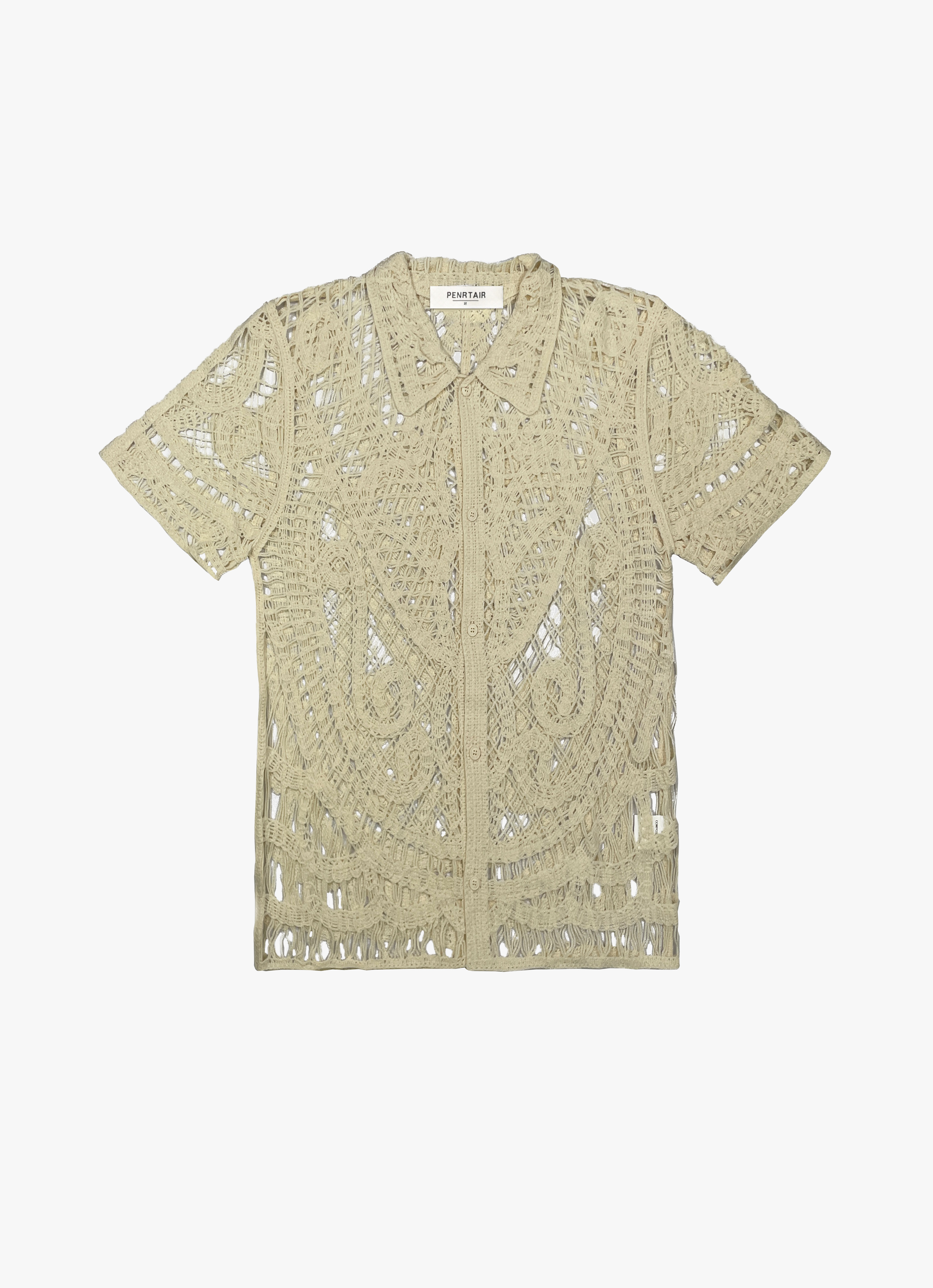 Open-Stitch Crochet Polo