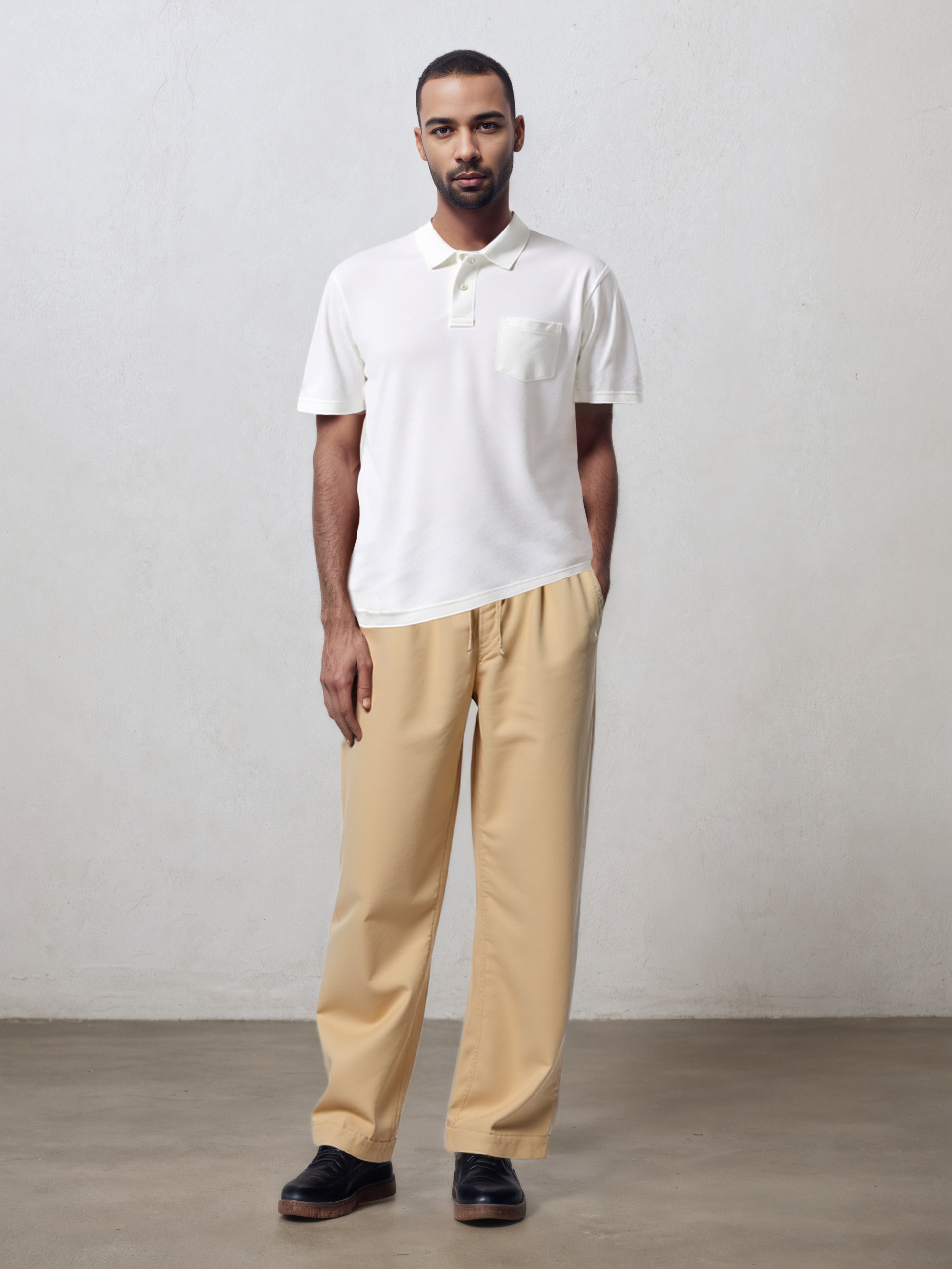 Relaxed Pleated Trousers-Penrtair