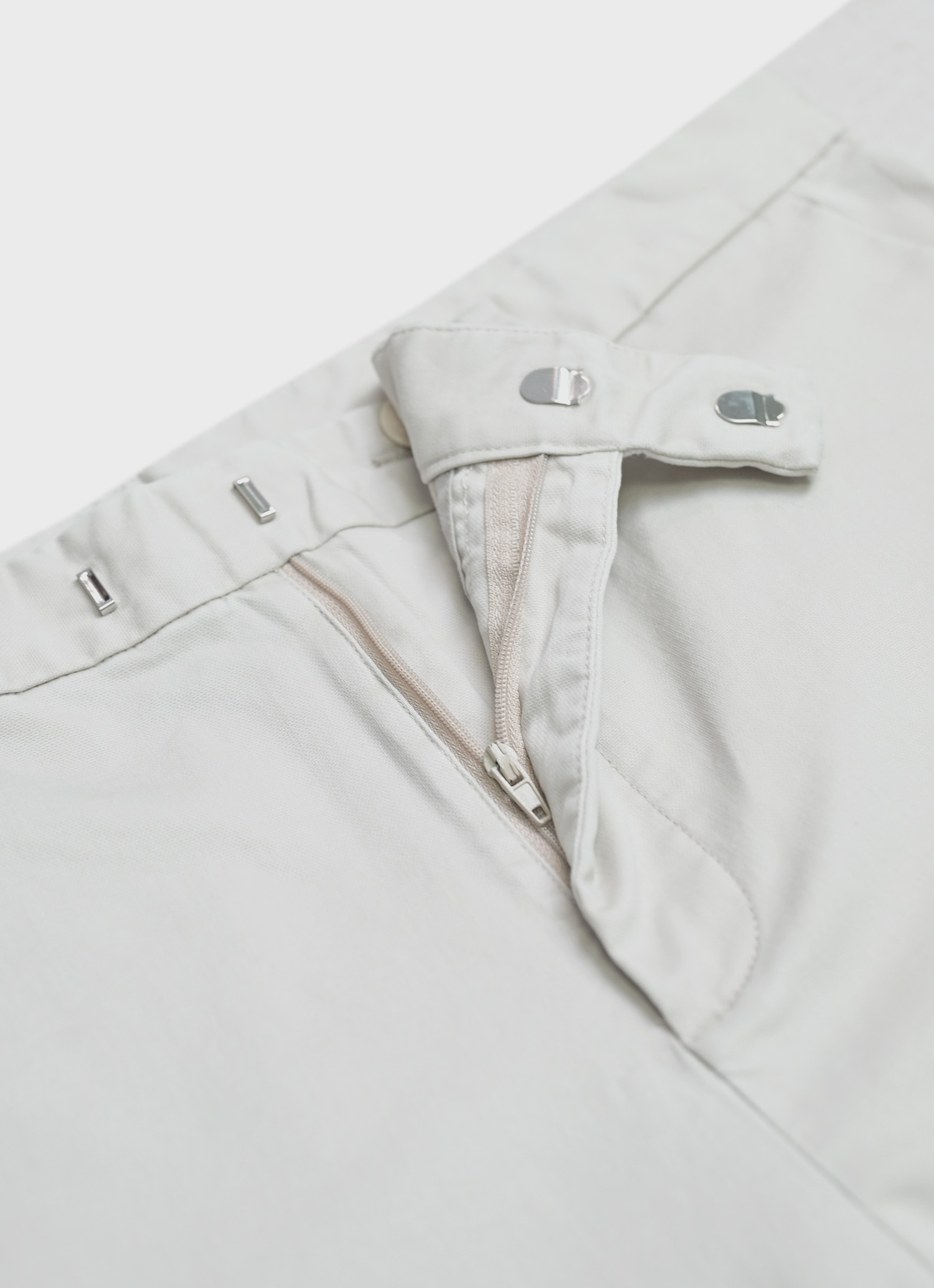 Tailored Stretch Cotton Trousers