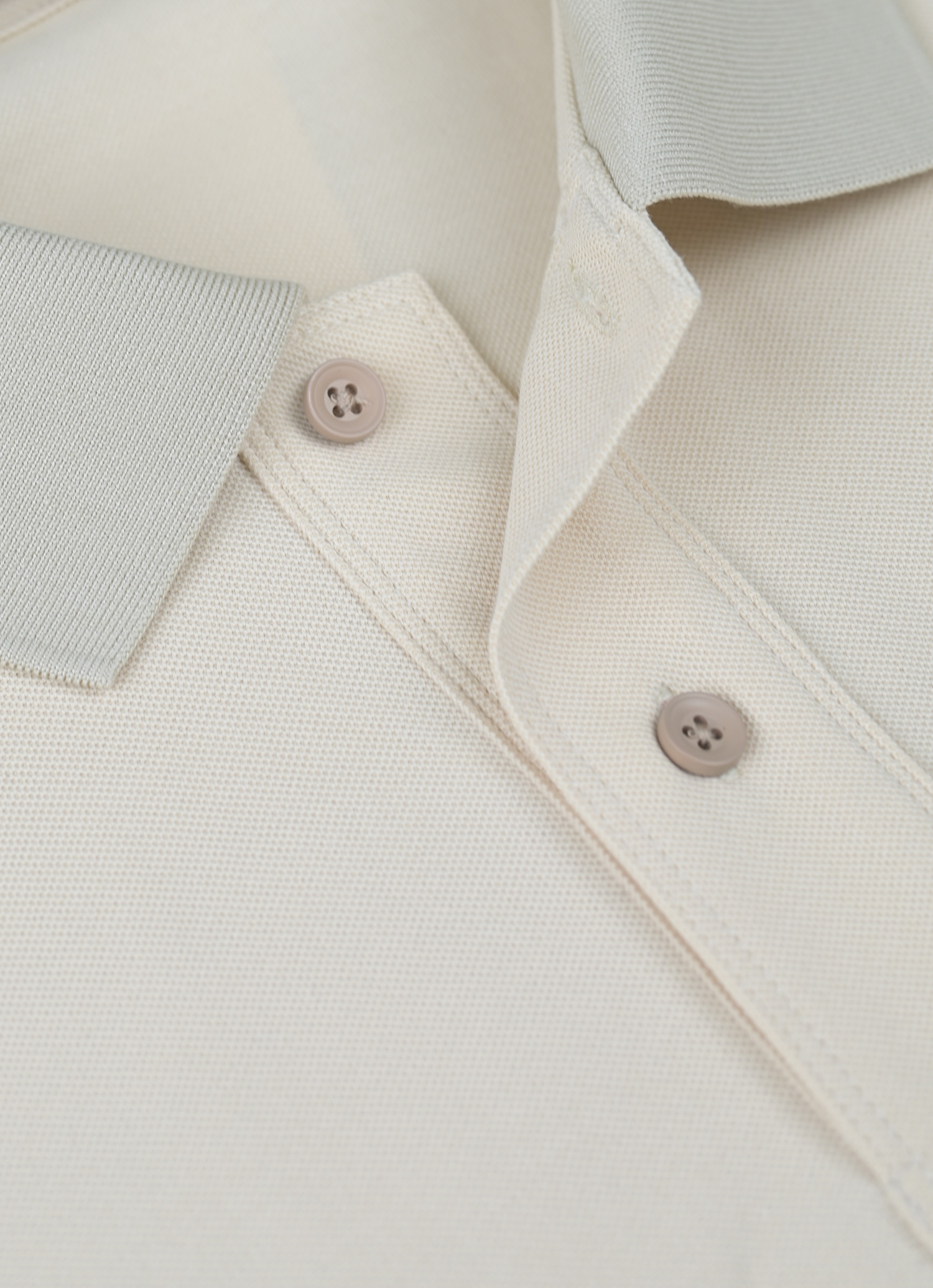 Contrasted Collar Polo