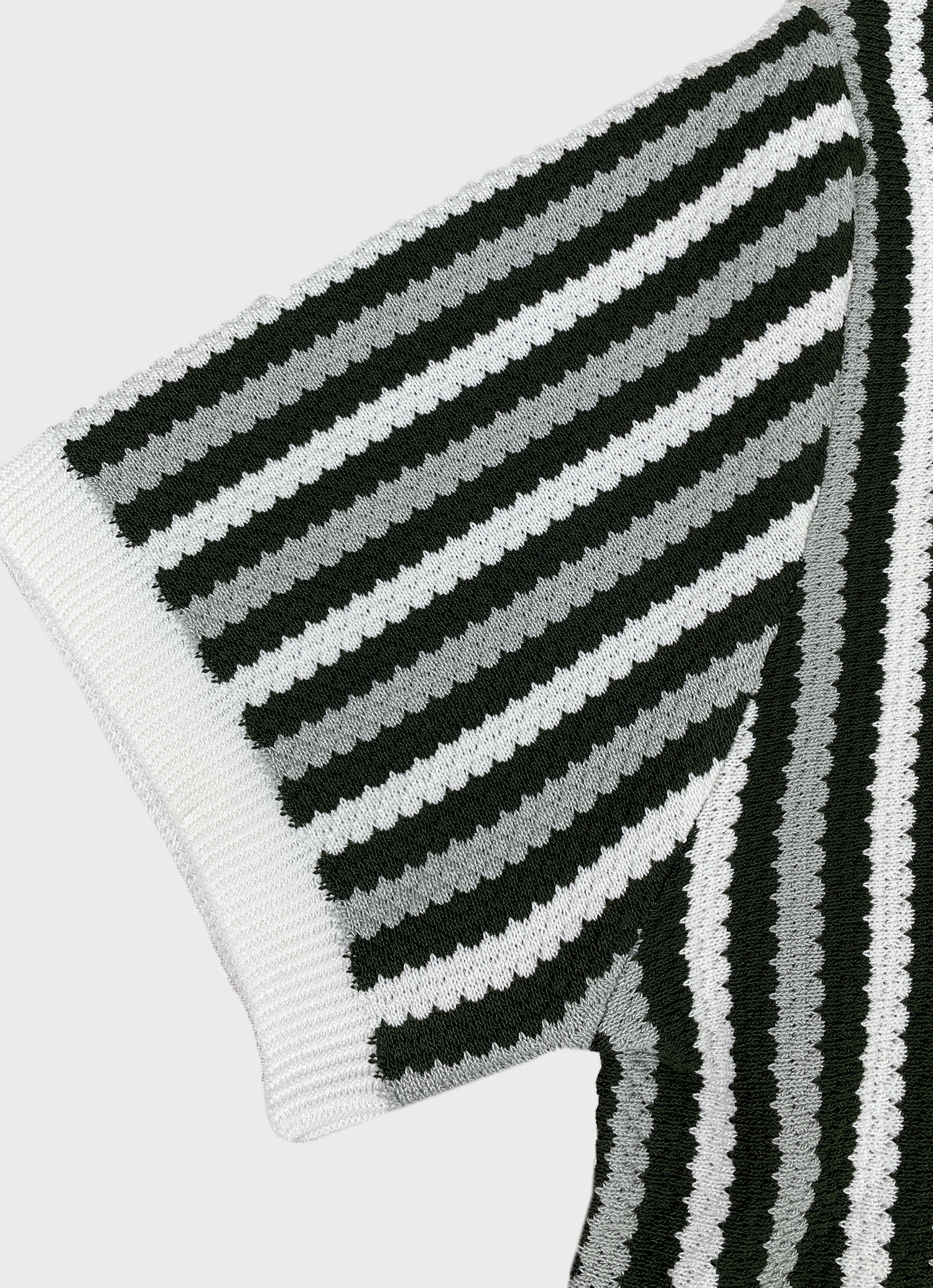 Retro Stripe Knit Polo