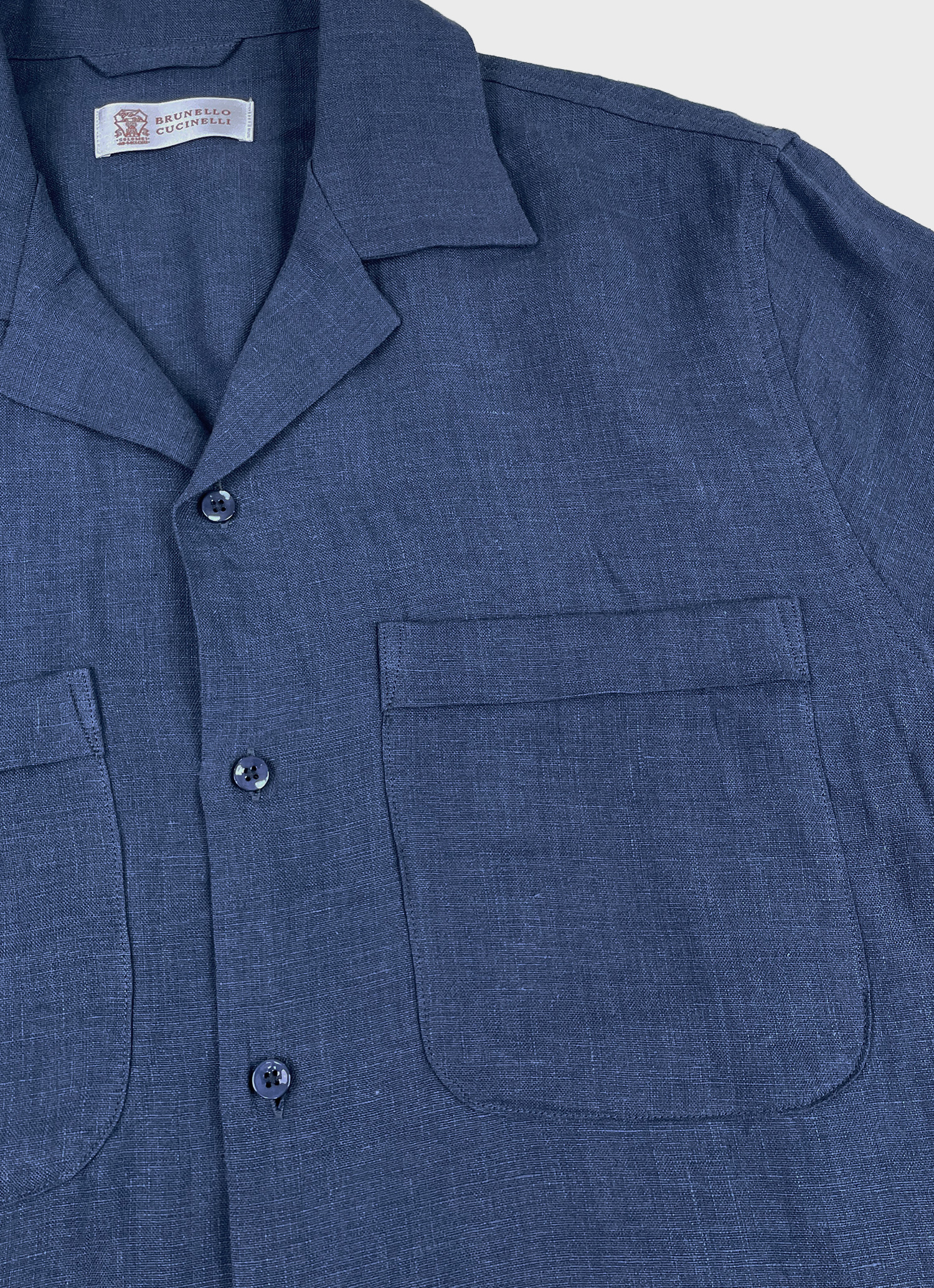 Windsor Collar Linen Shirt