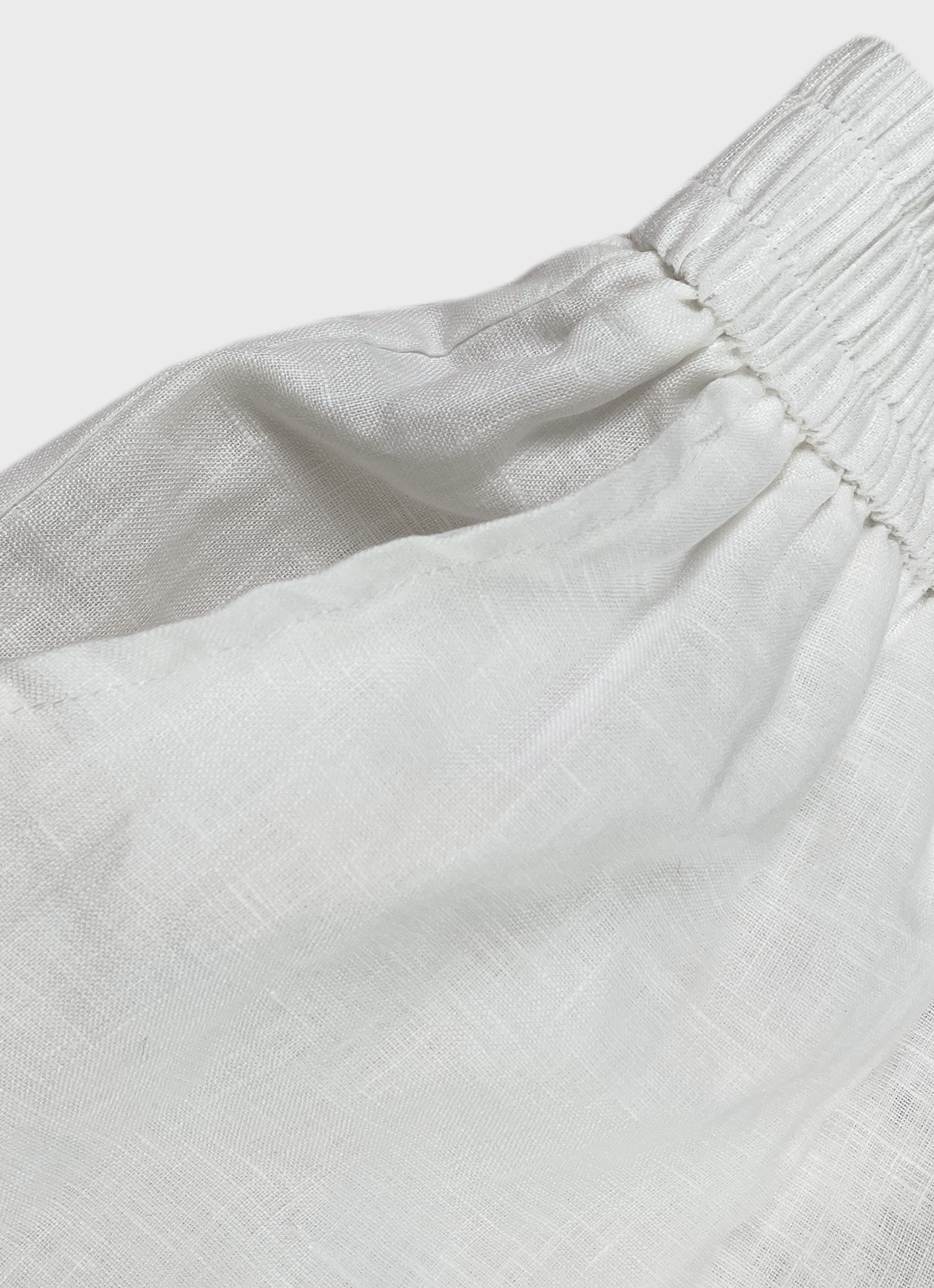 Tencel-Linen Elastic Shorts