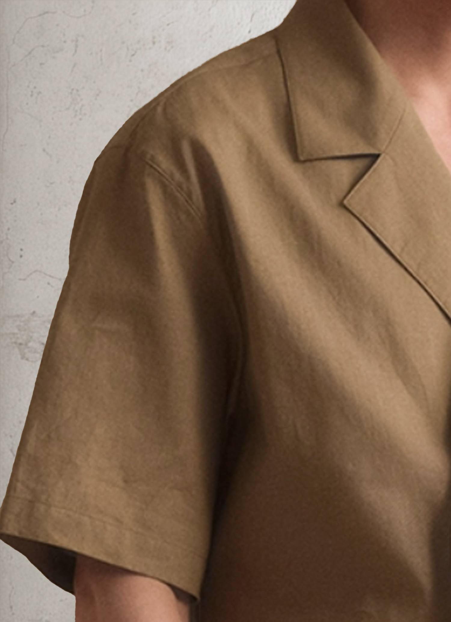 Double-Breasted Linen Shirt-Penrtair