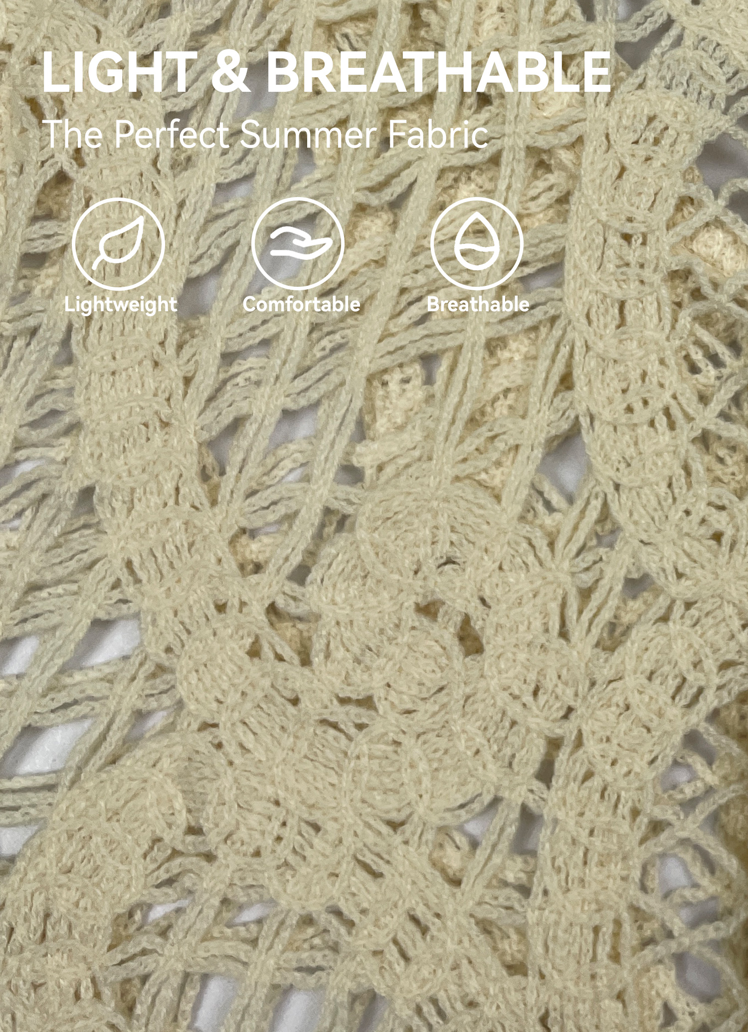 Open-Stitch Crochet Polo