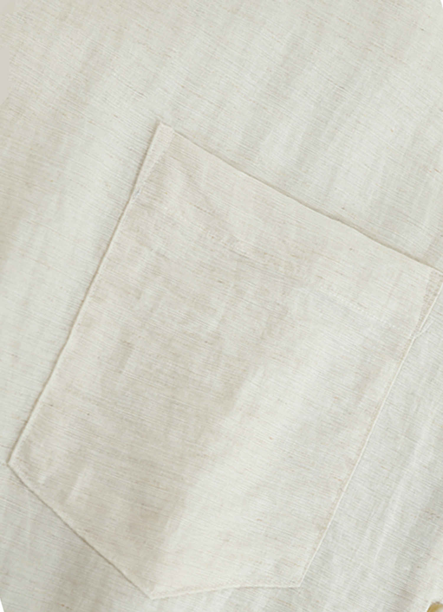  Linen Stand-Collar Shirt