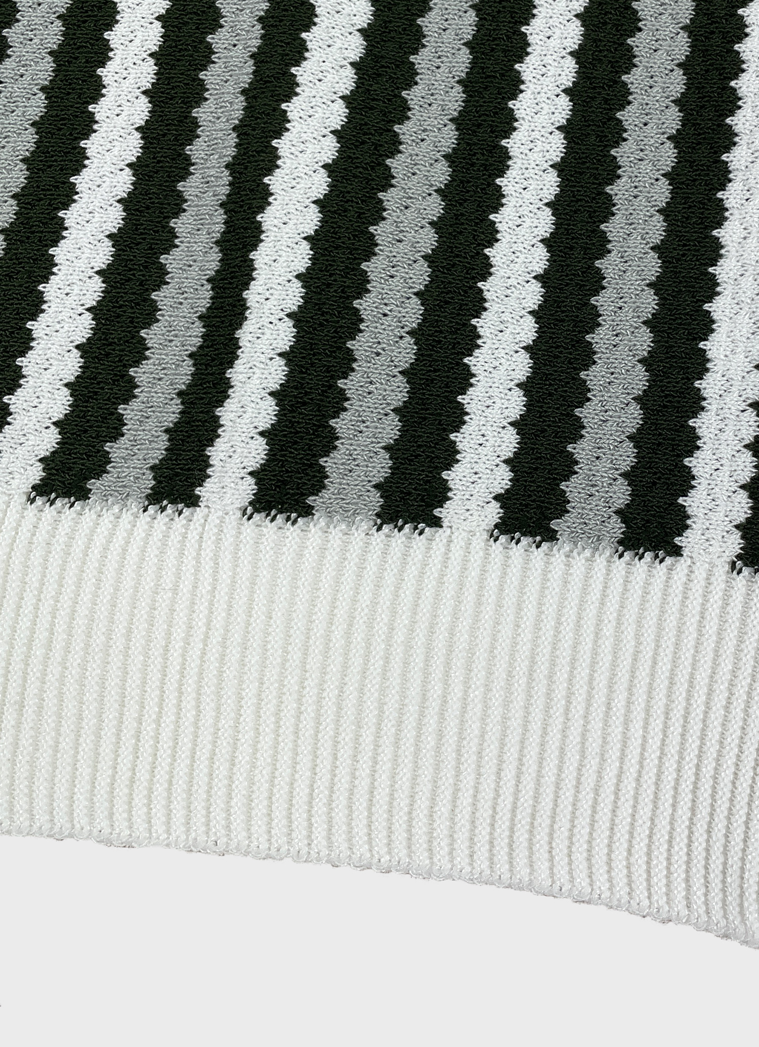 Retro Stripe Knit Polo