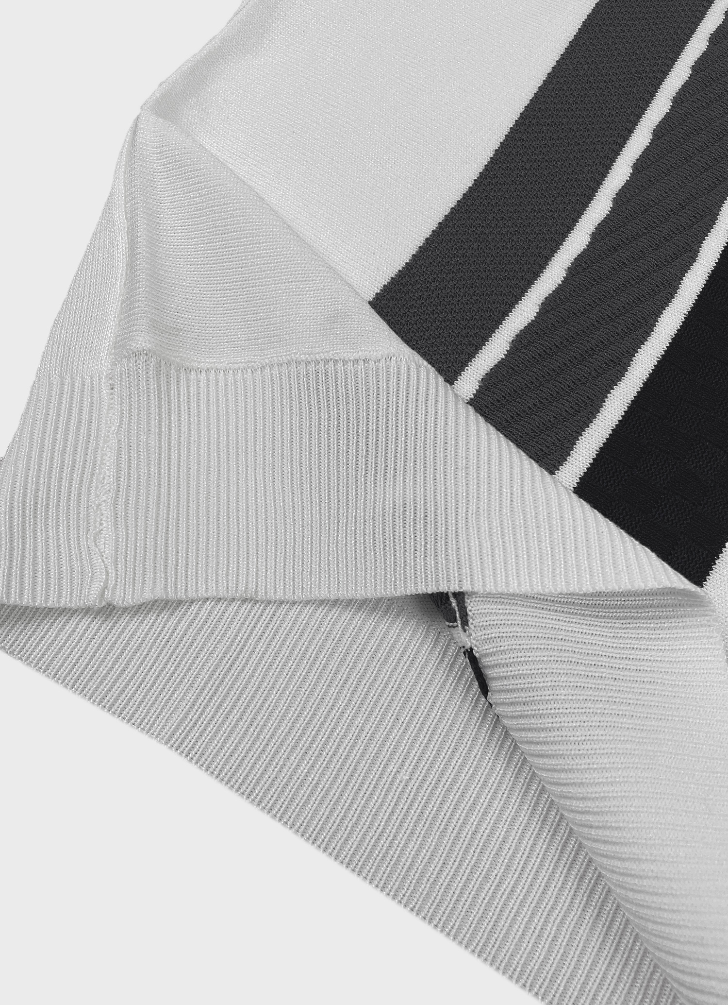 Pinstripe Zip Polo Shirt