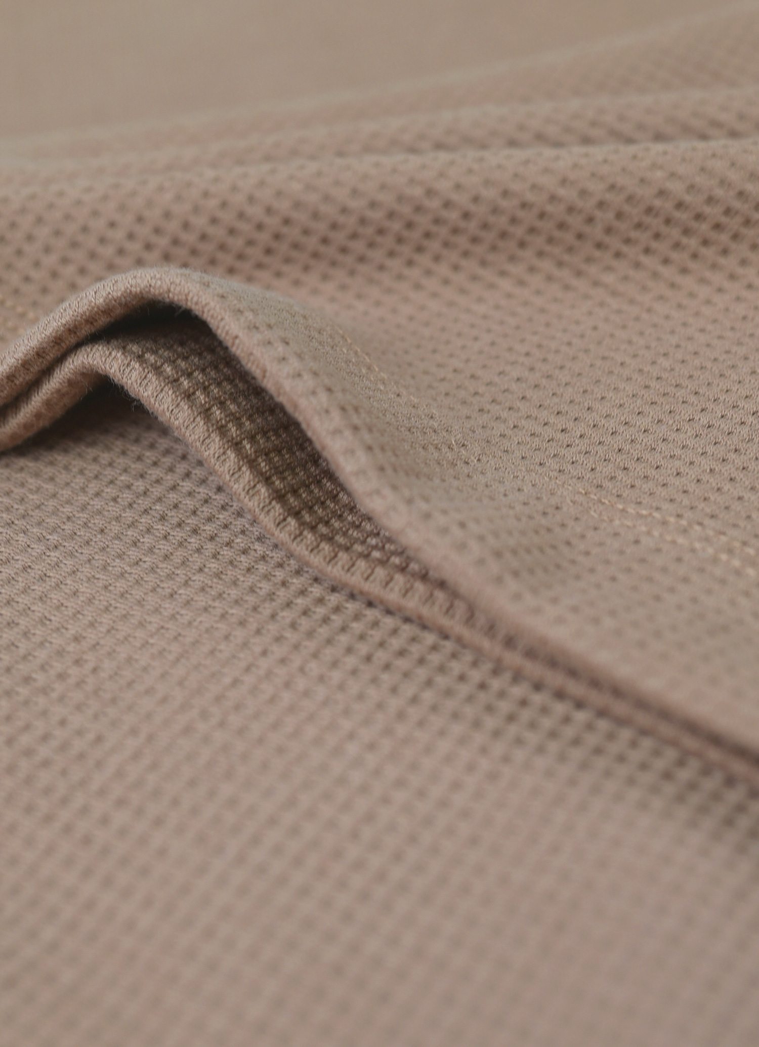 Three-Button Waffle Henley Shirt