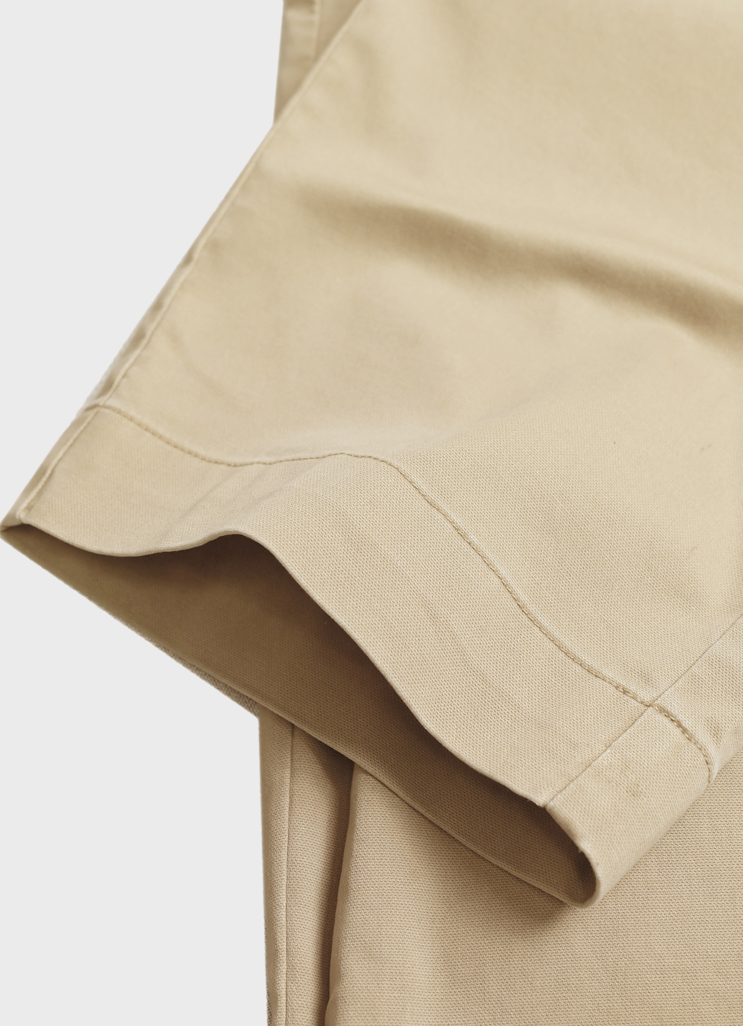 Relaxed Pleated Cotton Trousers-Penrtair