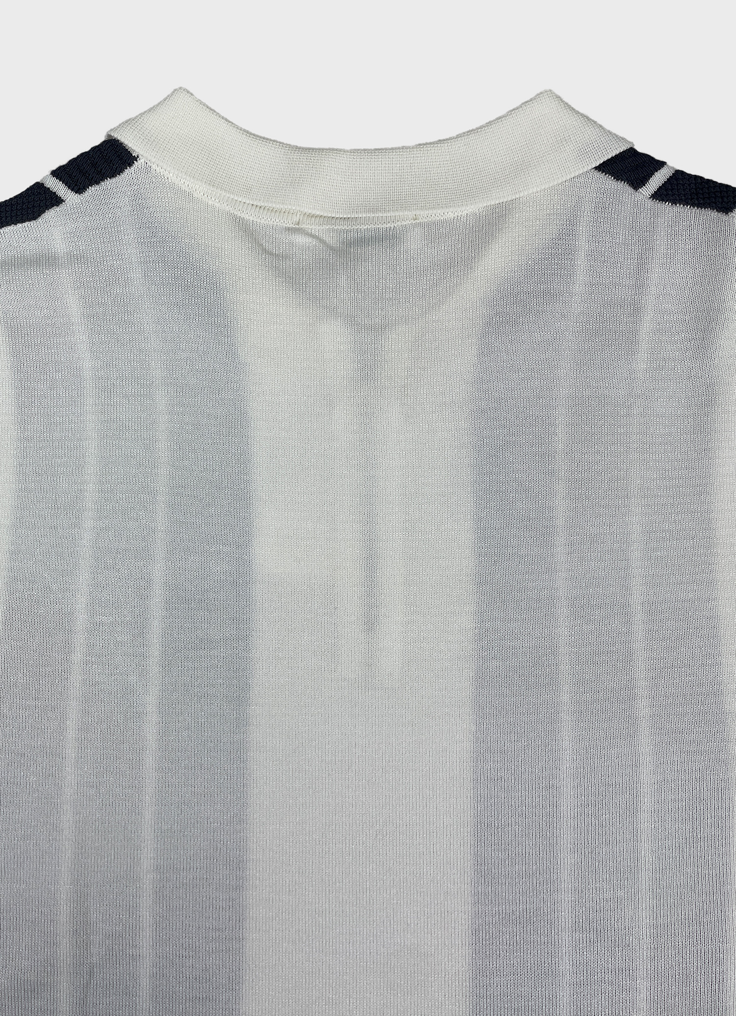 Pinstripe Zip Polo Shirt