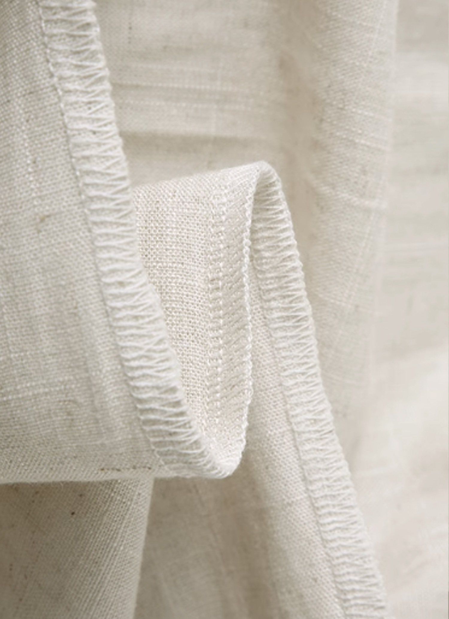  Linen Stand-Collar Shirt