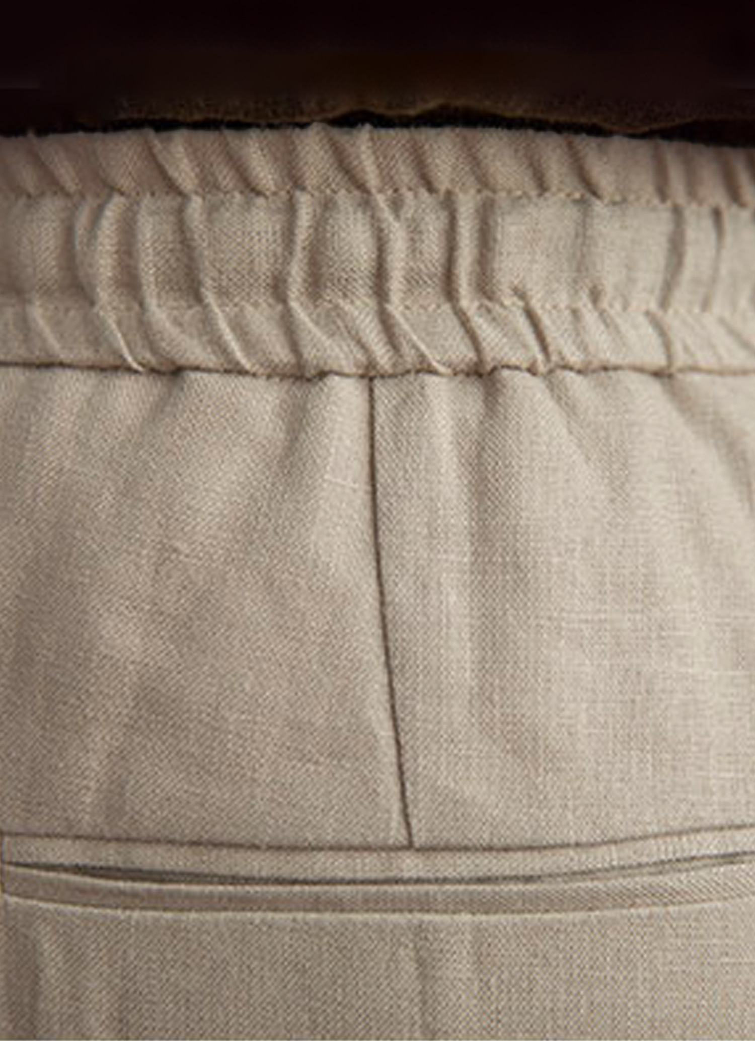 Linen Drawstring Trousers