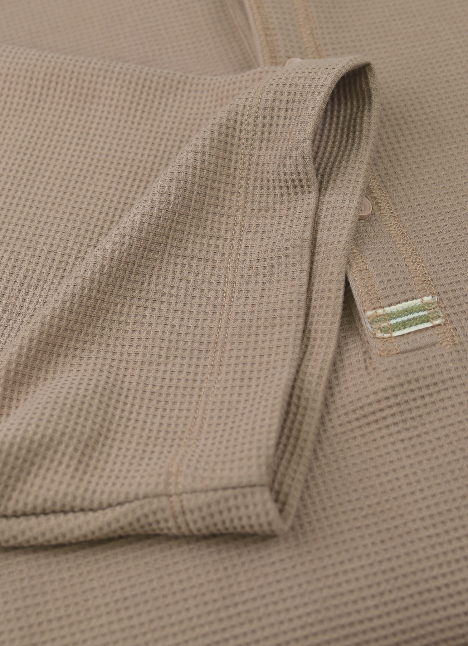 Three-Button Waffle Henley Shirt