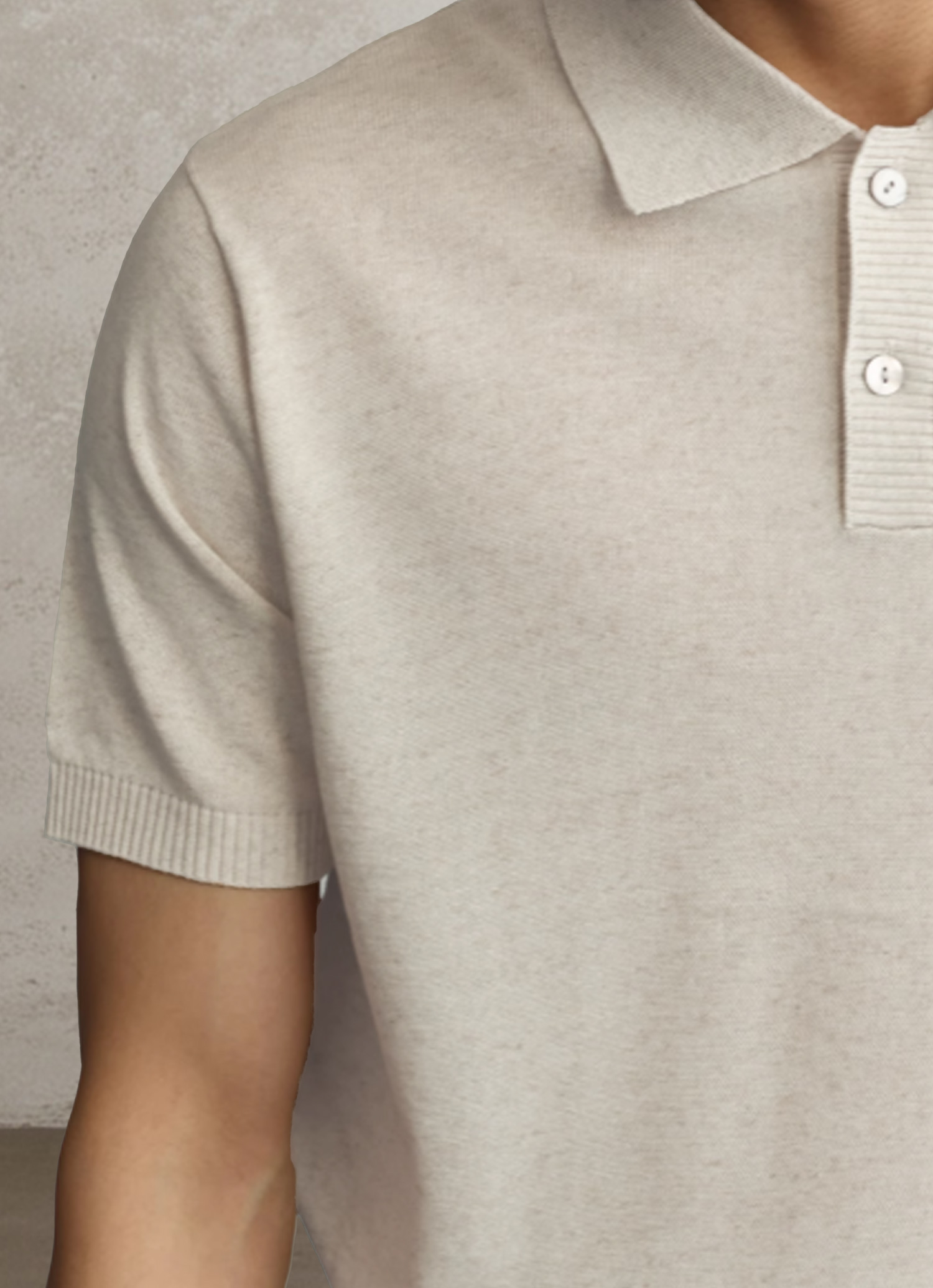 Linen Tencel Polo-Penrtair