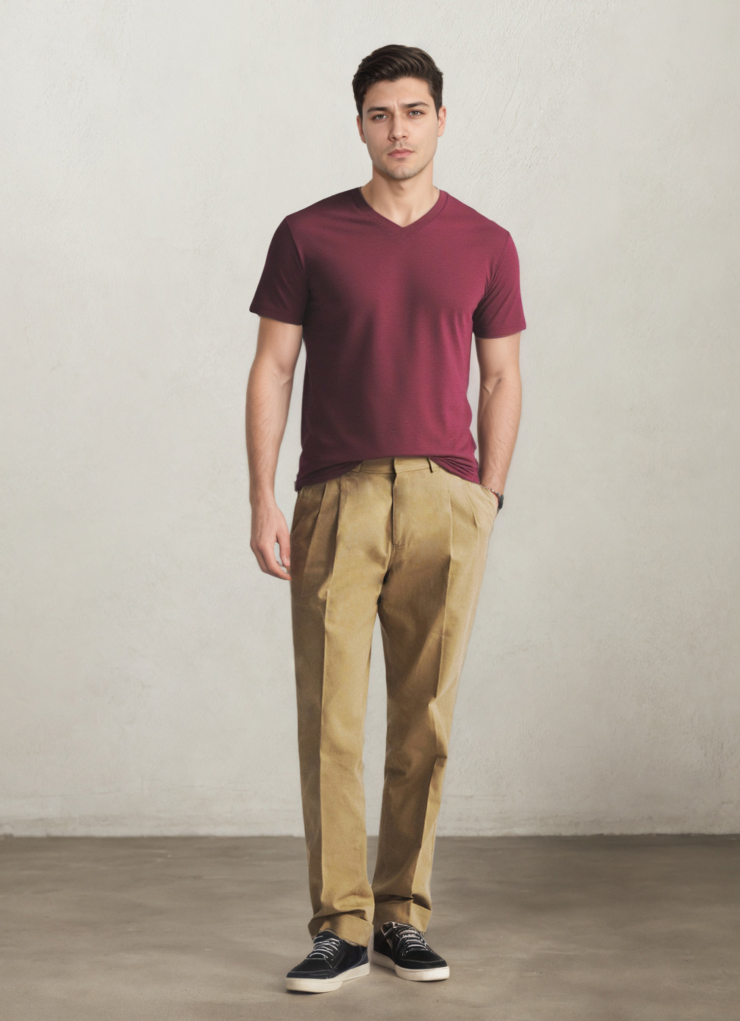 Point-Collar Summer Tee-Penrtair