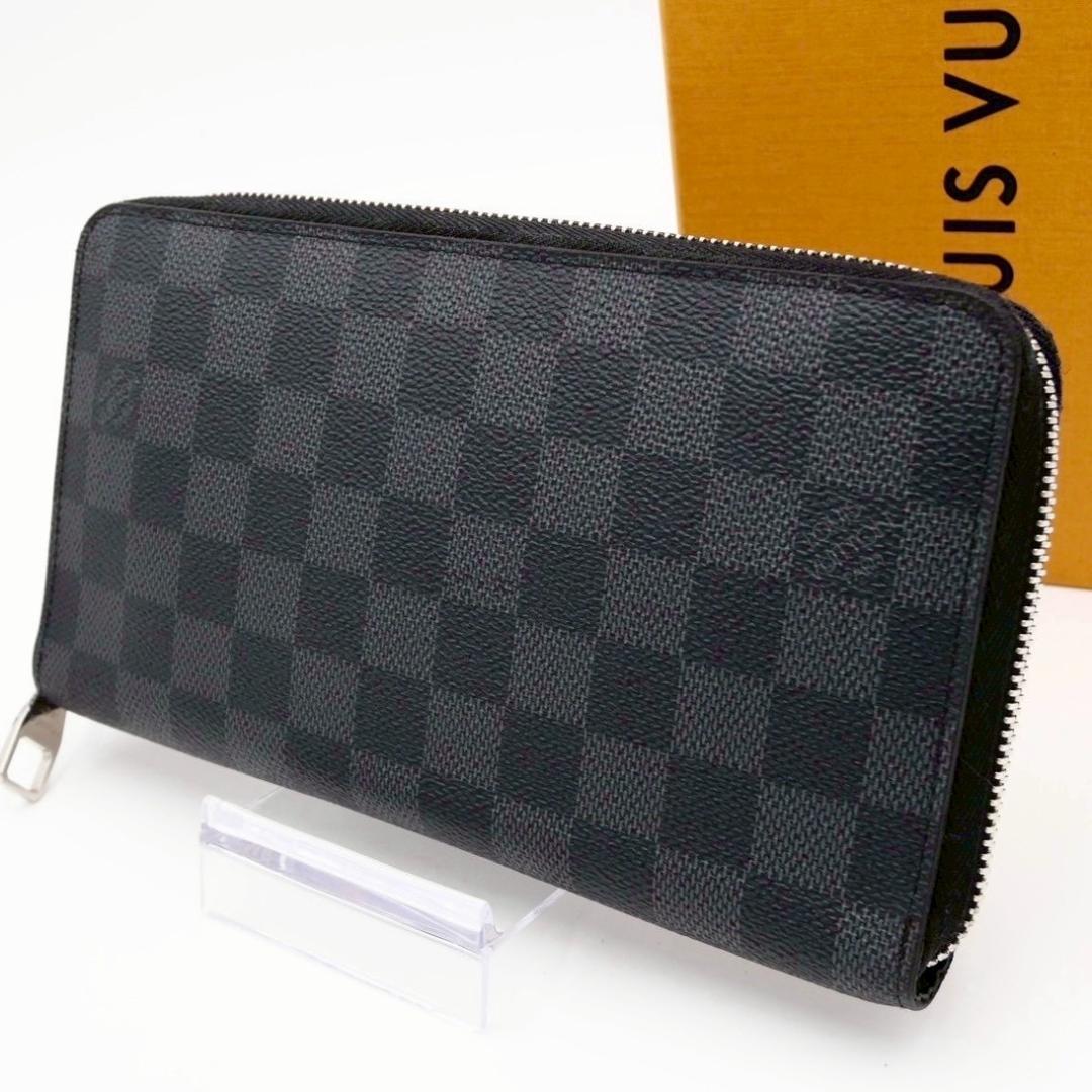 Louis Vuitton Damier Graphite Zippy Organizer Long Wallet in Black