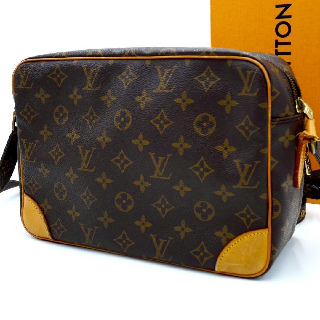 Louis Vuitton Nile Monogram Shoulder Bag, Large Capacity, Crossbody, Brown
