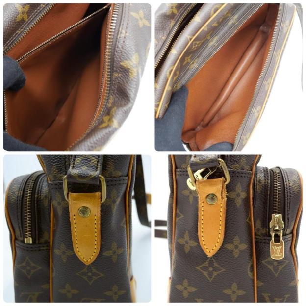 Louis Vuitton Nile Monogram Shoulder Bag, Large Capacity, Crossbody, Brown
