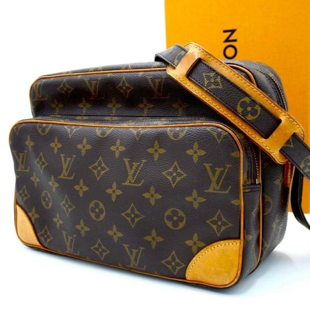 Louis Vuitton Nile Monogram Shoulder Bag, Large Capacity, Crossbody, Brown