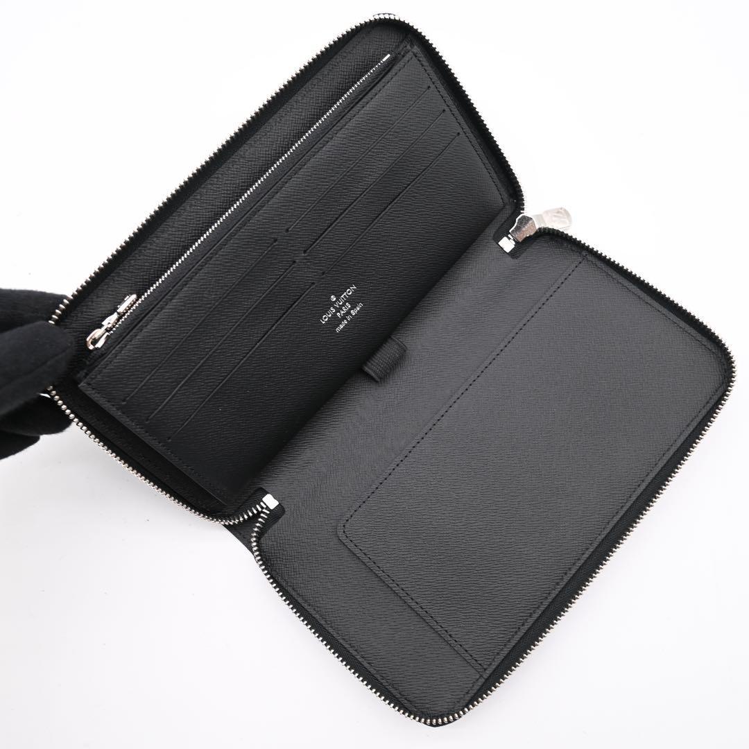 Louis Vuitton Supreme Zippy Organizer Epi Long Wallet Black