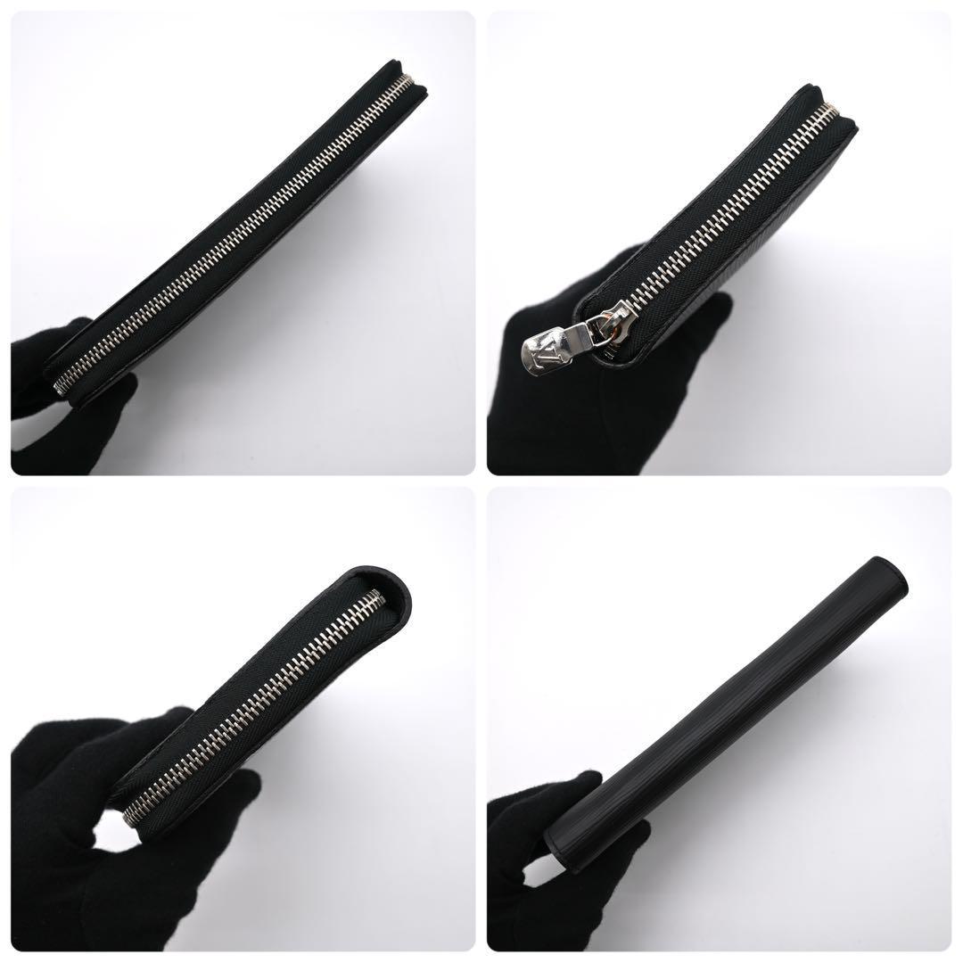 Louis Vuitton Supreme Zippy Organizer Epi Long Wallet Black