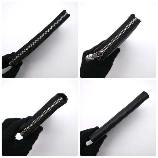 Louis Vuitton Supreme Zippy Organizer Epi Long Wallet Black