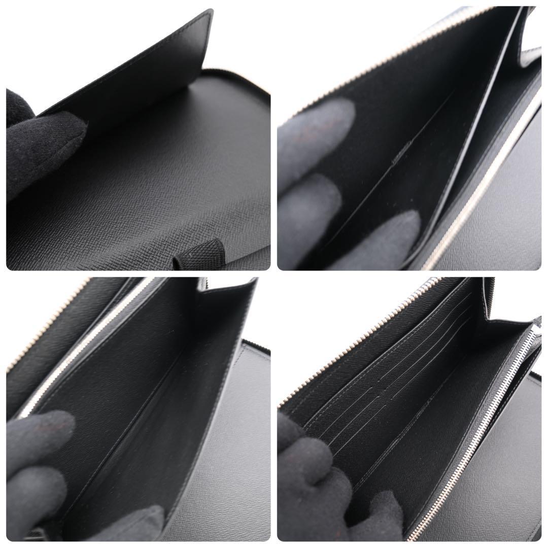 Louis Vuitton Supreme Zippy Organizer Epi Long Wallet Black