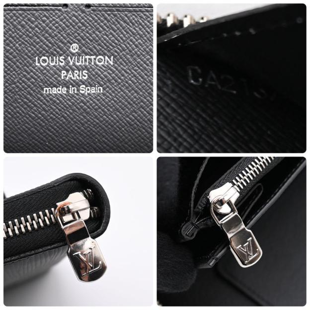 Louis Vuitton Supreme Zippy Organizer Epi Long Wallet Black