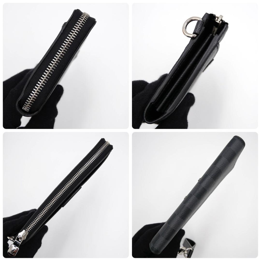 Louis Vuitton Damier Graphite Zippy Dragonne Black Long Wallet