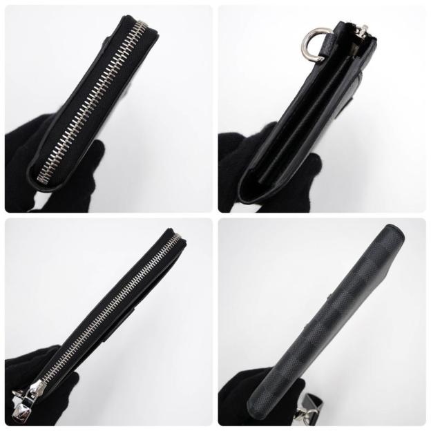 Louis Vuitton Damier Graphite Zippy Dragonne Black Long Wallet