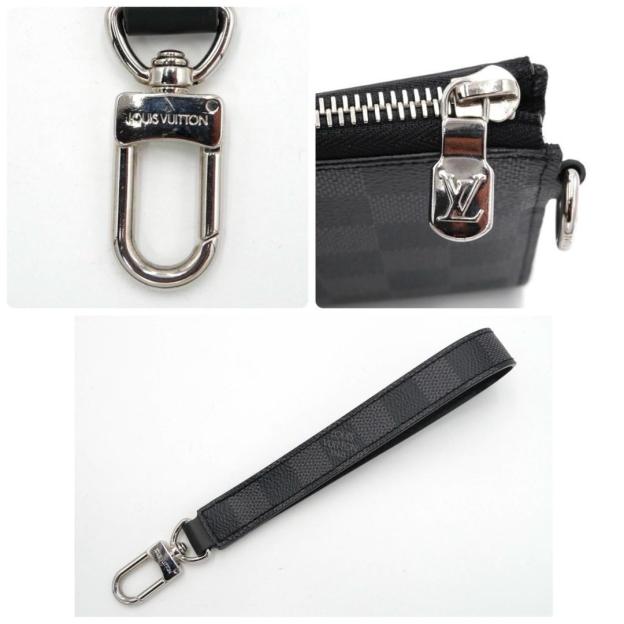 Louis Vuitton Damier Graphite Zippy Dragonne Black Long Wallet