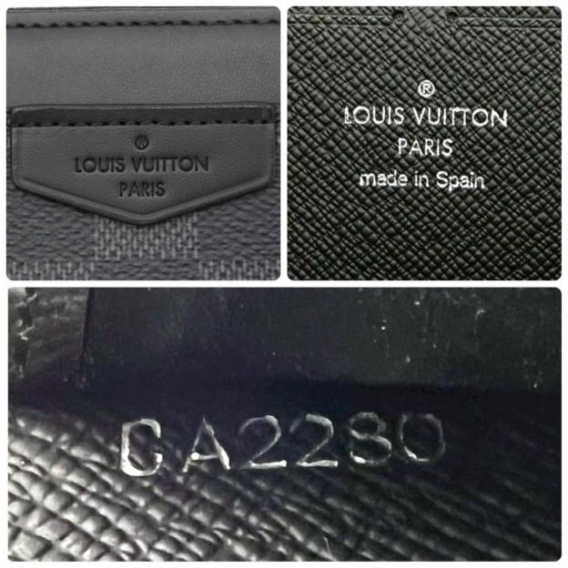 Louis Vuitton Damier Graphite Zippy Dragonne Black Long Wallet