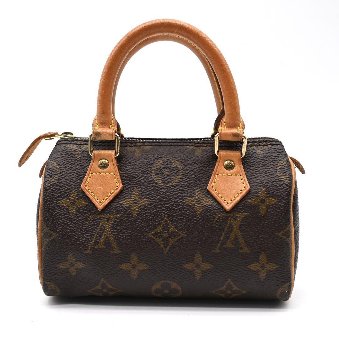 Louis Vuitton Mini Speedy Monogram Handbag Shoulder Bag 2-Way