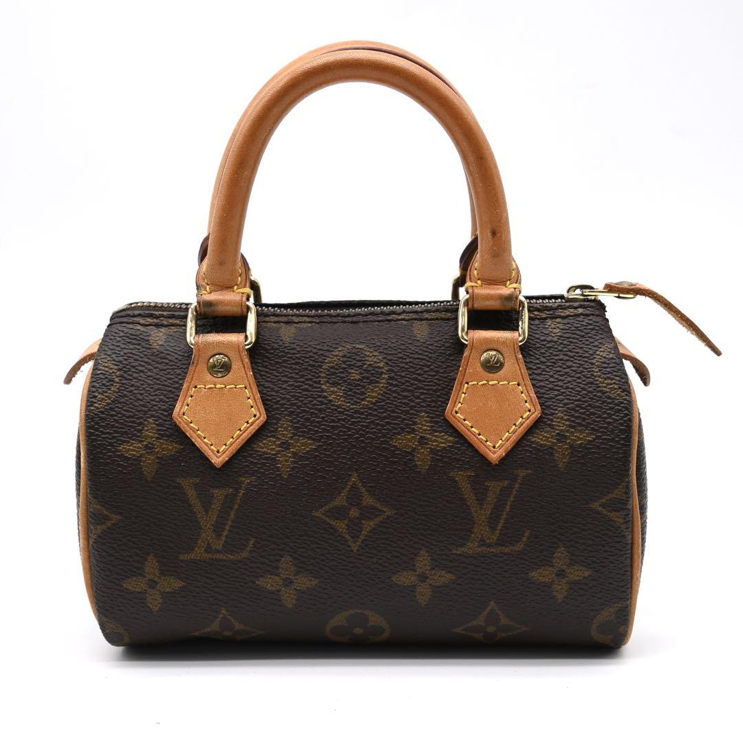 Louis Vuitton Mini Speedy Monogram Handbag Shoulder Bag 2-Way