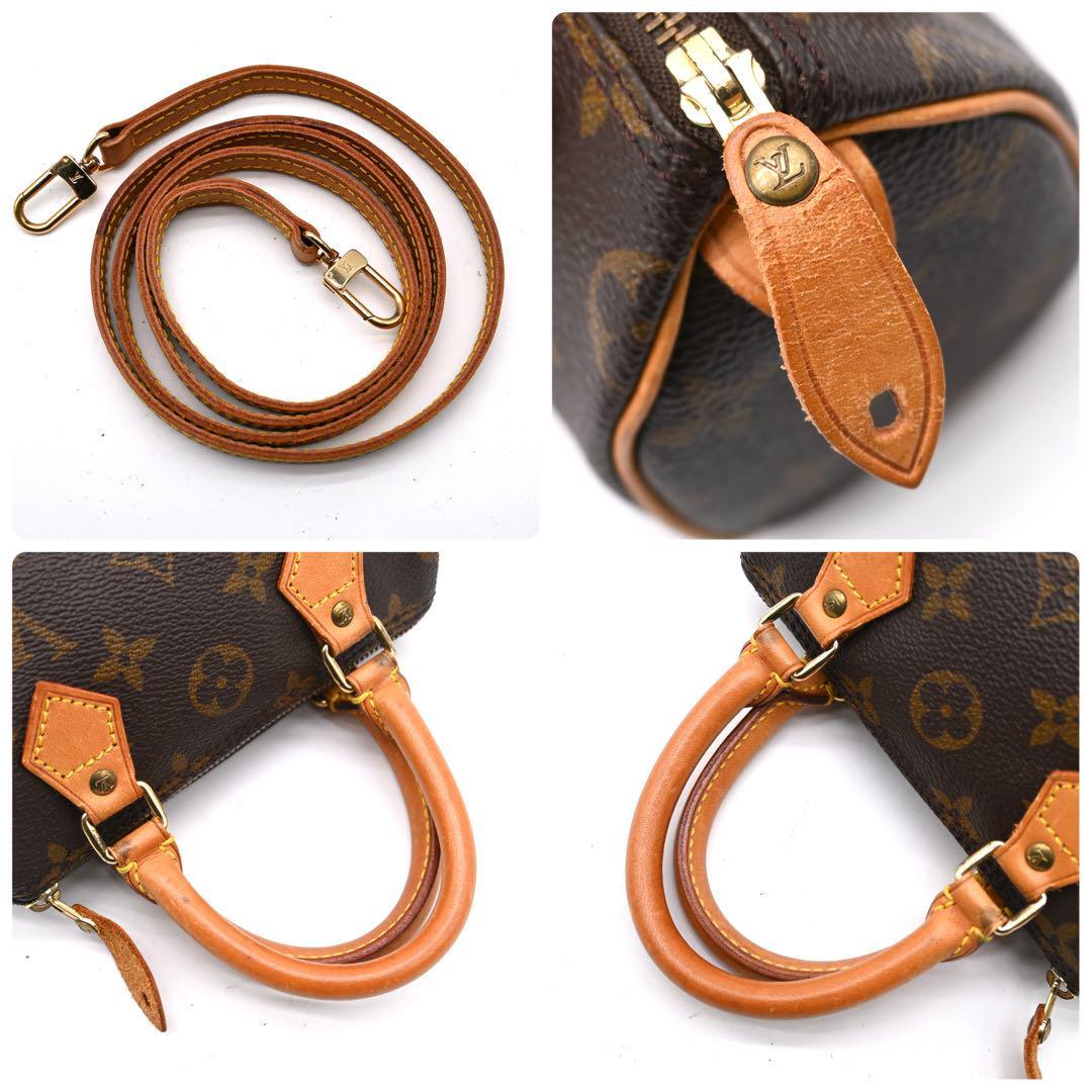 Louis Vuitton Mini Speedy Monogram Handbag Shoulder Bag 2-Way